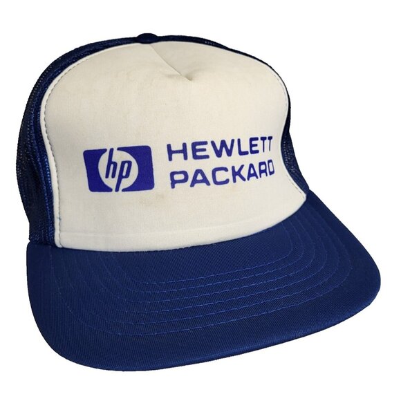 HEWLETT PACKARD HP computer Hat Snapback Baseball Vintage 80s Cap Retro Trucker - Picture 1 of 10